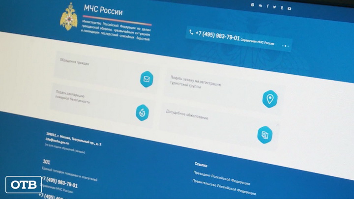 На сайте МЧС России заработал единый онлайн-сервис