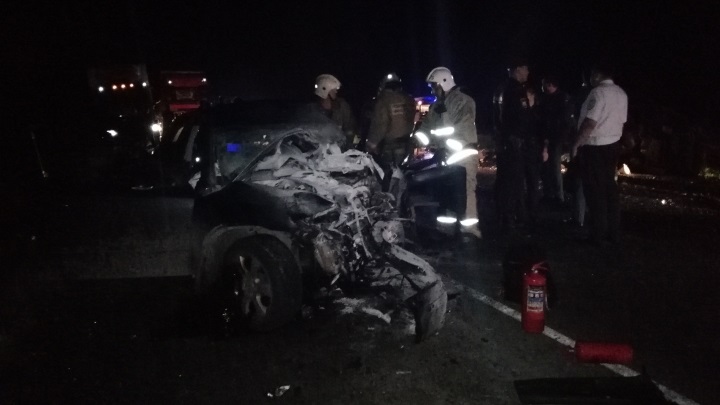 На трассе Екатеринбург – Тюмень в лобовом ДТП погибли два водителя