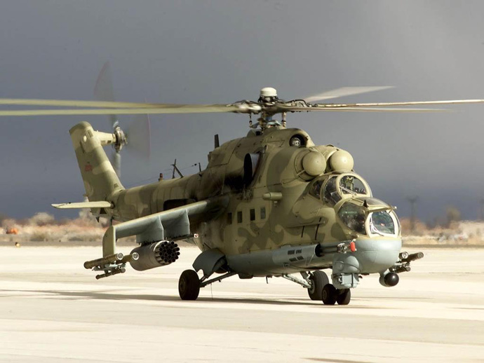 В Сирии разбился российский вертолёт Ми-24