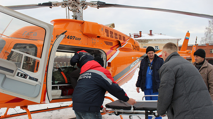 В кардиоцентр Нижнего Тагила пациента впервые доставили вертолётом