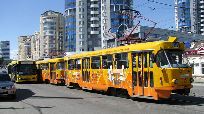 На юге Екатеринбурга в эти выходные закрывается трамвайное движение