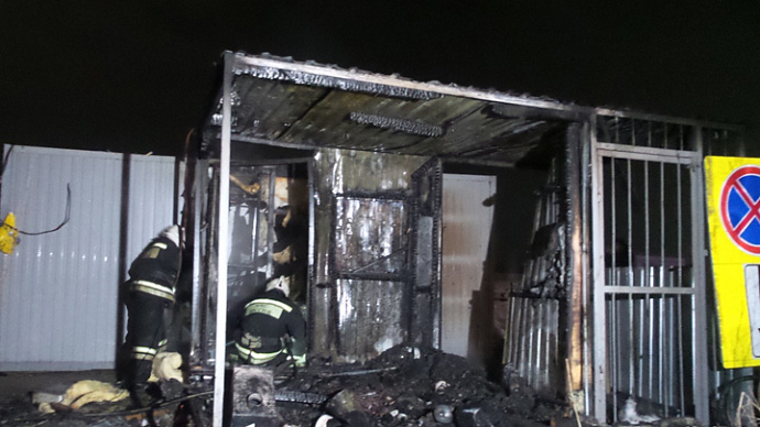 В Екатеринбурге охранник обгорел при пожаре в бытовке