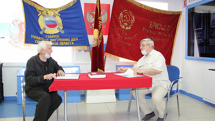 Ветераны свердловского МВД подписали соглашение с коллегами из Удмуртии