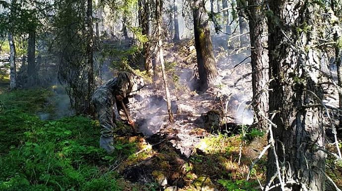 В заповеднике «Денежкин Камень» тушат крупный лесной пожар