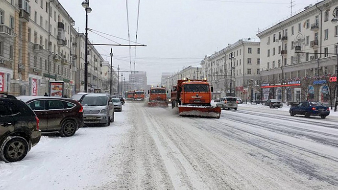 Из морозного Екатеринбурга за сутки вывезли 11 тысяч тонн снега