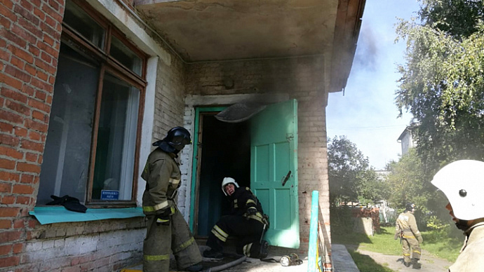В Ирбите эвакуировали детский сад из-за пожара
