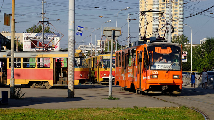 Закрытие трамвайного движения в Екатеринбурге перед 9 мая: график