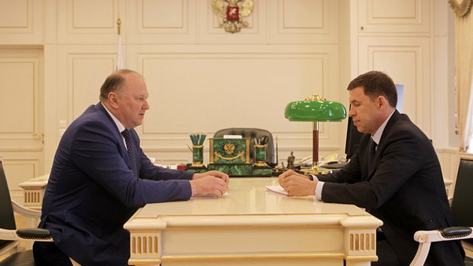 Николай Цуканов и Евгений Куйвашев обсудили развитие парковых зон