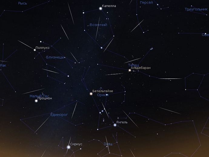 В небе над Средним Уралом прольётся «звёздный поток» Ориониды