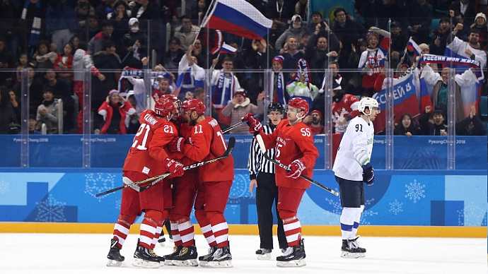 Российские хоккеисты разгромили команду Словении на Олимпиаде в Пхёнчхане