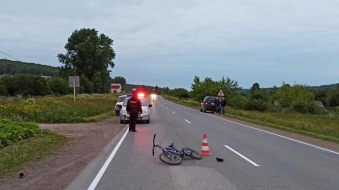 В Артинском районе 9-летний велосипедист попал в серьёзное ДТП