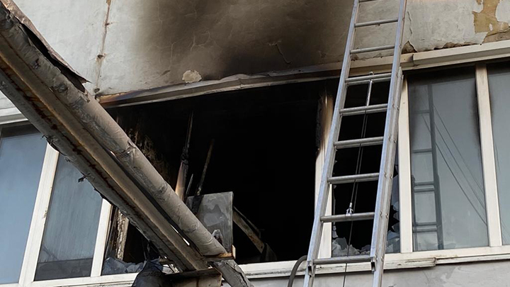 В Екатеринбурге горело административное здание «Уралтрансмаша»