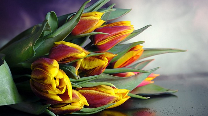 В Екатеринбург к 8 Марта доставили 300 тонн цветов