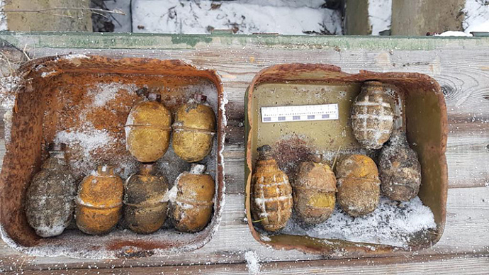 В Верхней Пышме найден схрон с 11 боевыми гранатами