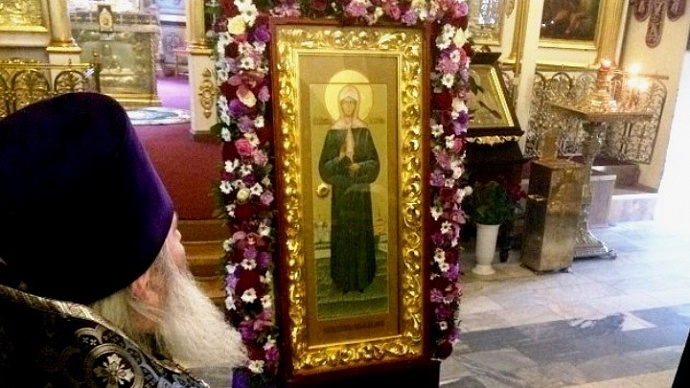 В Екатеринбург прибудет икона блаженной Матроны Московской