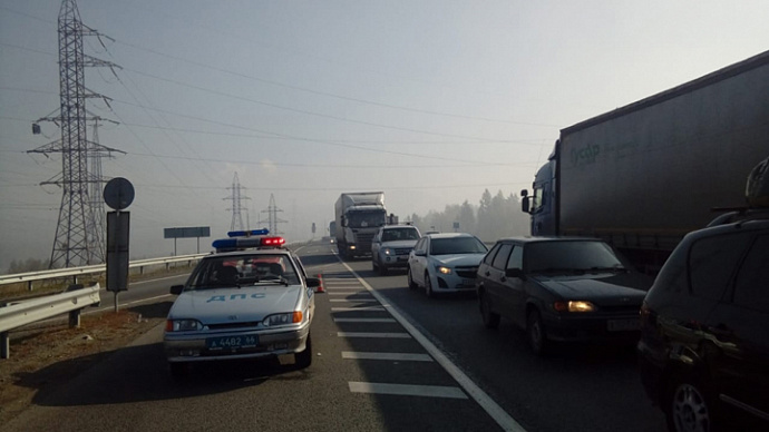 Туман на трассе Пермь – Екатеринбург вызвал огромные пробки