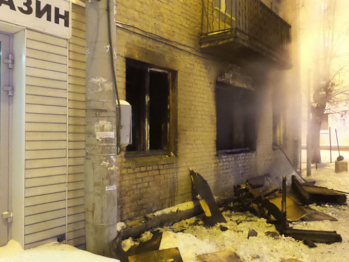 Квартира на Донбасской в Екатеринбурге сгорела «со второй попытки»