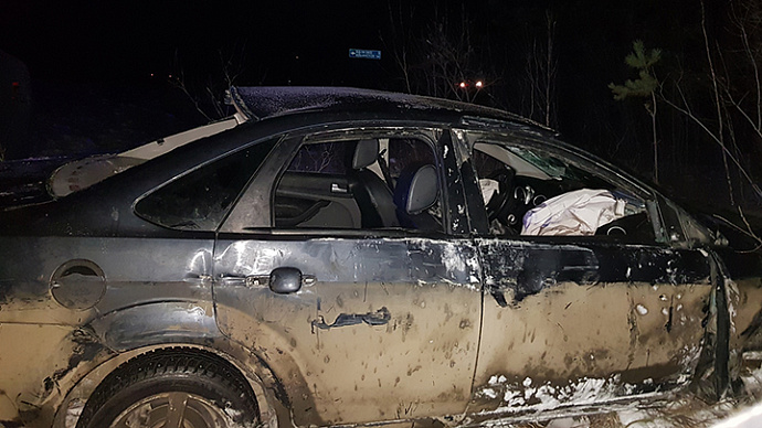 На трассе под Богдановичем разбился «Форд», водитель погиб