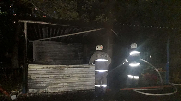 В Екатеринбурге сгорела веранда детсада: подозревается поджог
