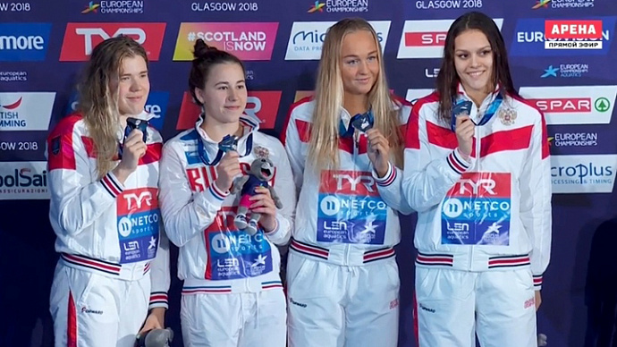 Уральская пловчиха в составе сборной завоевала серебро чемпионата Европы