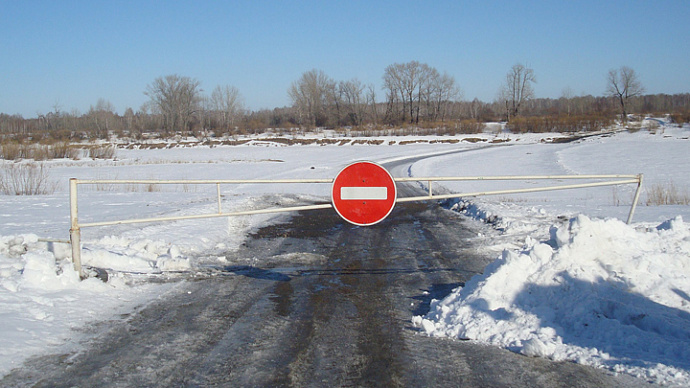 В Свердловской области закрылись все ледовые переправы