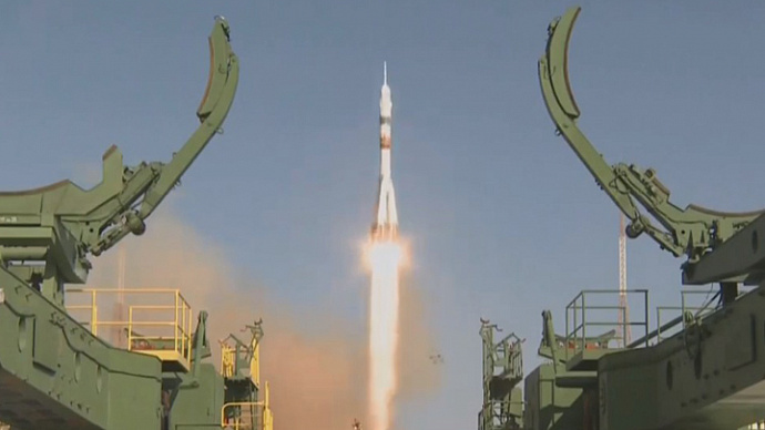 «Союз МС-14» с роботом Skybot выведен на околоземную орбиту