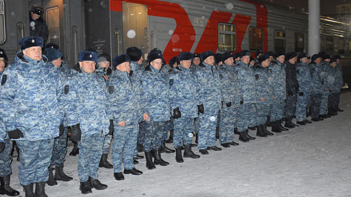 На Урал после службы на Кавказе вернулись более 100 полицейских