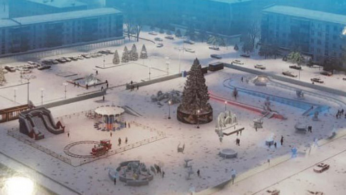 Космический ледовый городок появится на центральной площади Каменска-Уральского