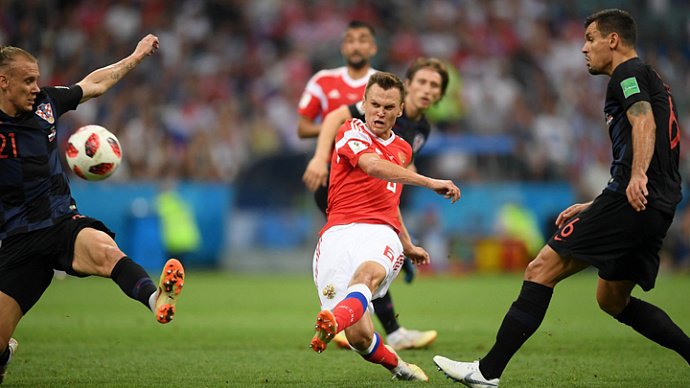 Россияне проиграли Хорватии, проведя героический матч ¼ финала ЧМ-2018