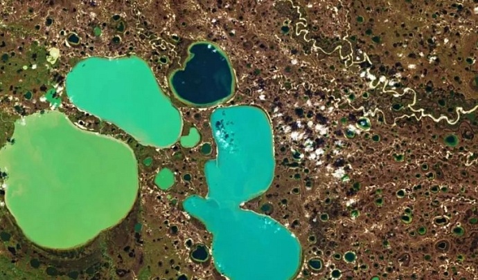 Беспилотники и спутниковые снимки помогают следить за паводками на Ямале 