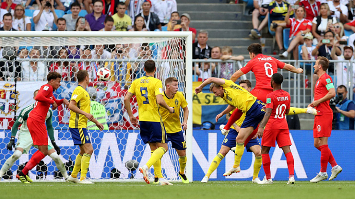 Англичане обыграли Швецию 2:0 и прошли в полуфинал ЧМ-2018
