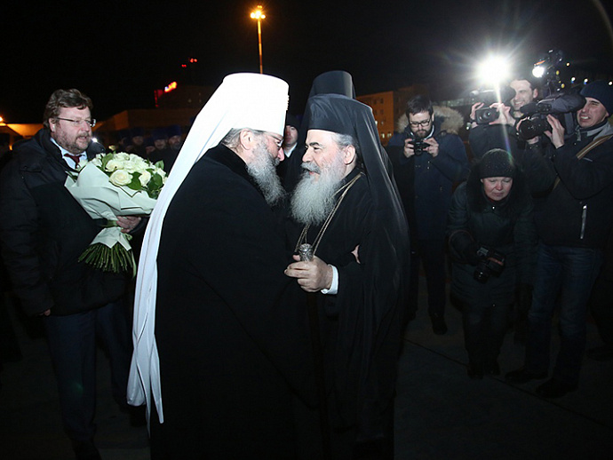 В Екатеринбург впервые прибыл патриарх Иерусалимский Феофил III