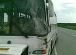 Рейсовый автобус Сухой Лог - Екатеринбург столкнулся с грузовой "Газелью"
